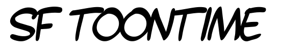 SF Toontime font preview